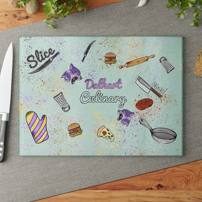 Dalhart Culinary Glass Cutting Board (Hand Drawn Design)